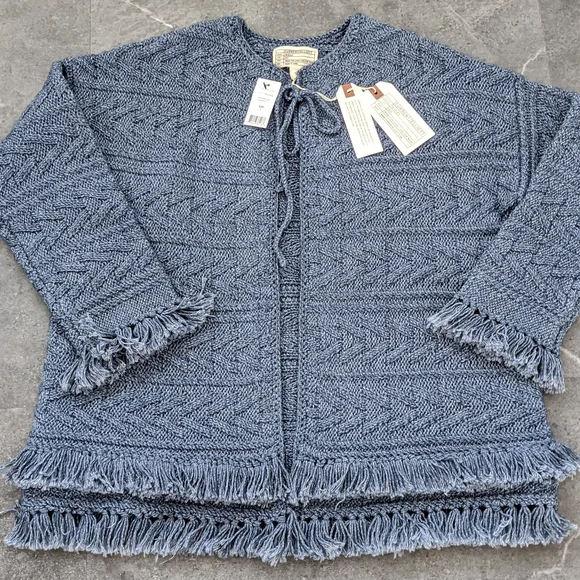 🎊HP🎊❄️$348 Current/Elliott Cable Fringe Sweater - Picture 7 of 9